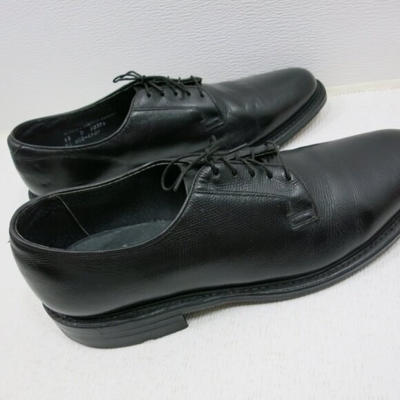 Stafford Pebbled Grained Full Cut Leather Dress Fashion Oxfords Footwear Sz 12